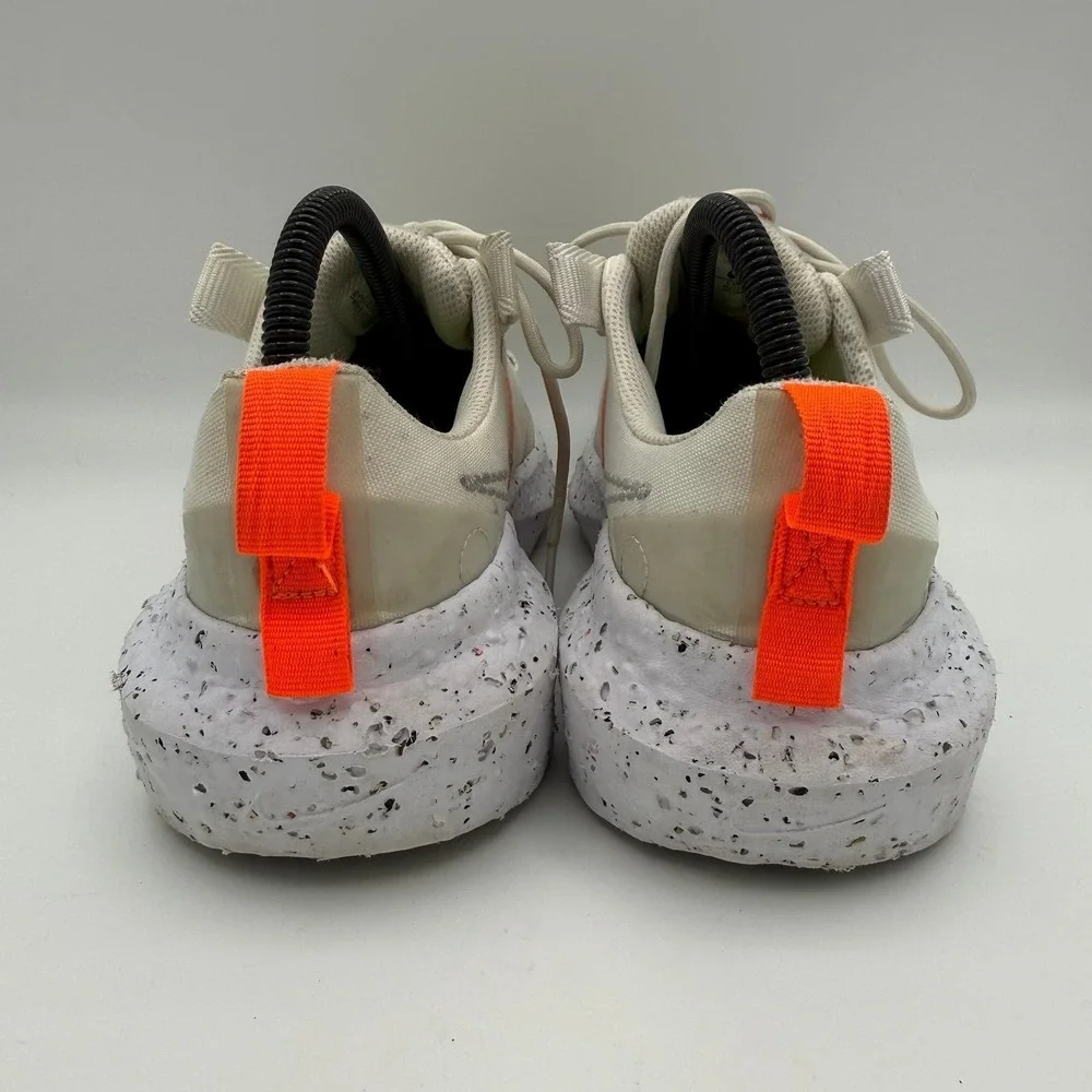 Women's Nike Crater Impact Summit White Crimson Orange Athletic Shoes Size 8.5